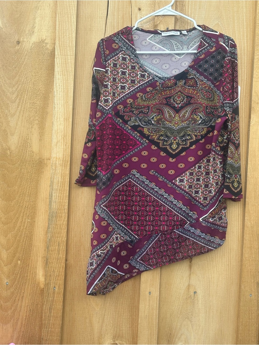 Asymmetrical blouse